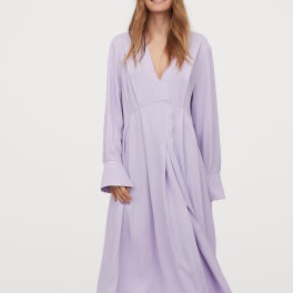 h&m lavender dress